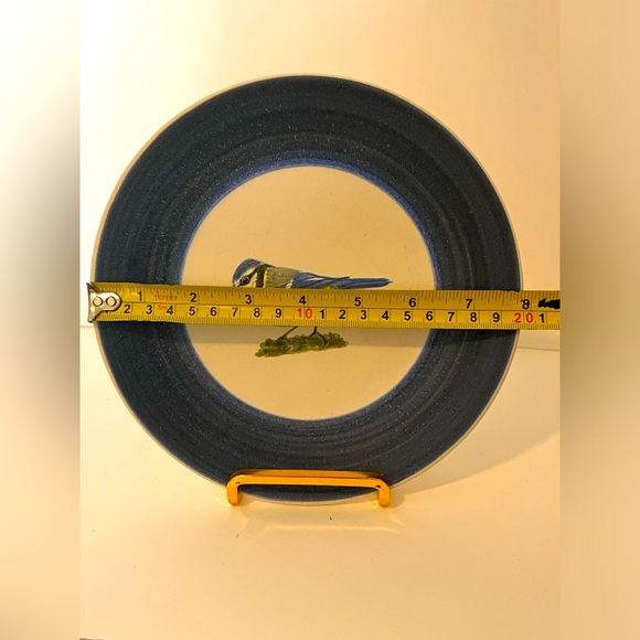 MARCEL GUILLOT POTTERY (HAND THROWN, FRANCE) BIRD - PLATE 7 7/8 BLUE BIRD - Picture 10 of 11